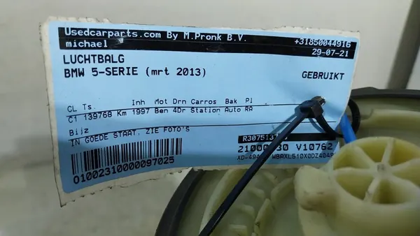 Borsa d'aria di sospensione NIVO BMW 5 F11 image 5