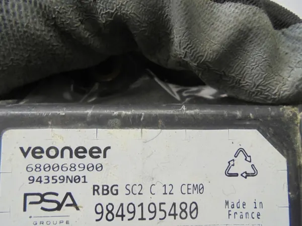 Airbag-sensormodule OEM 9849195480 voor Citroen C4 III image 4