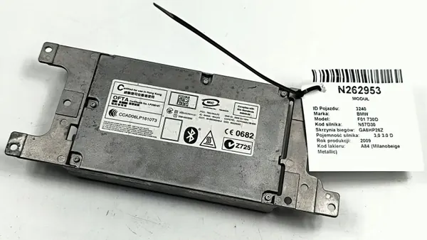 Module Bluetooth BMW OEM 9204545 pour F01 730D image 2