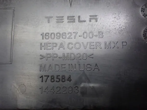 Matkustamon Ilmansuodinkotelo OEM 1609627-00-B Tesla Model X image 3