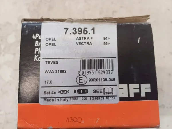 OEM WVA21862 etujarrulevyt Opel Astra F Vectralle image 6