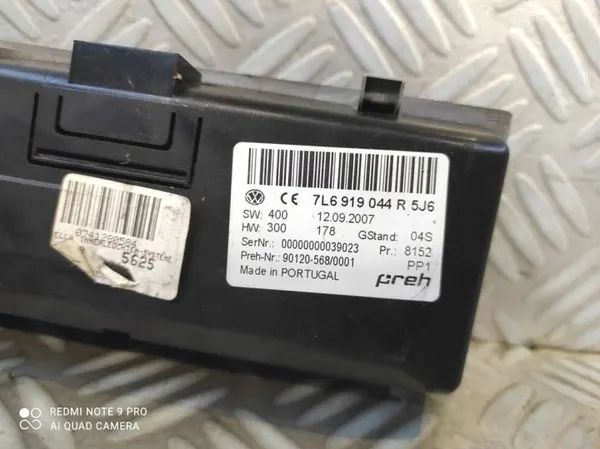 Módulo de controlo Webasto 7L6919044R para VW Touareg I image 5