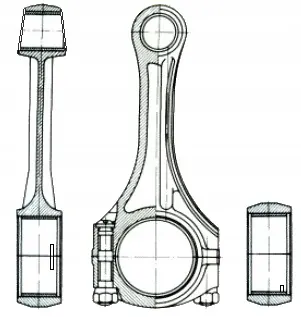 MV Parts MV D3874 Biela image 3