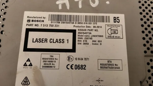 OEM 7513750231 Radio Display Navigatie Nissan Qashqai image 5