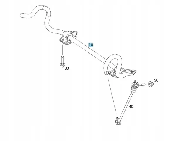 Mercedes-Benz OE Stabilisatorstång A2533230265 image 2