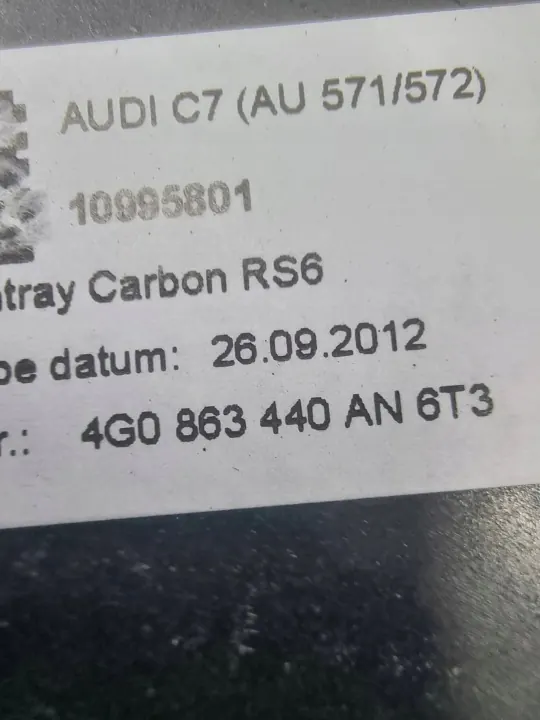 Audi RS6 C7 2014 instrumentbräda askfat panel OEM 4G0863440AN image 7