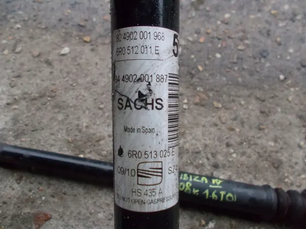 SEAT IBIZA IV 08R 1.6 TDI Ammortizzatori Posteriori Set 6R0513025E image 2