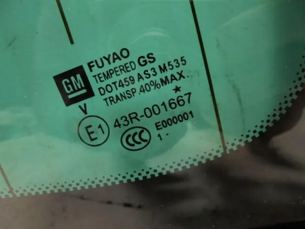OEM 12841848 Bakre höger karossglas för Opel Zafira C image 5
