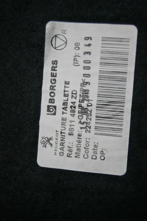 PEUGEOT 3008 II achterste kofferbakplank OEM 98114924ZD image 5