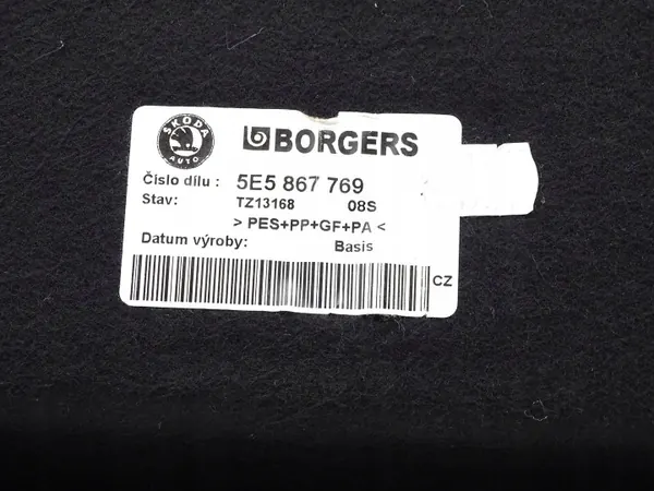 OEM 5E5867769 Bakre bagageutrymmes lock för Skoda Octavia III image 5