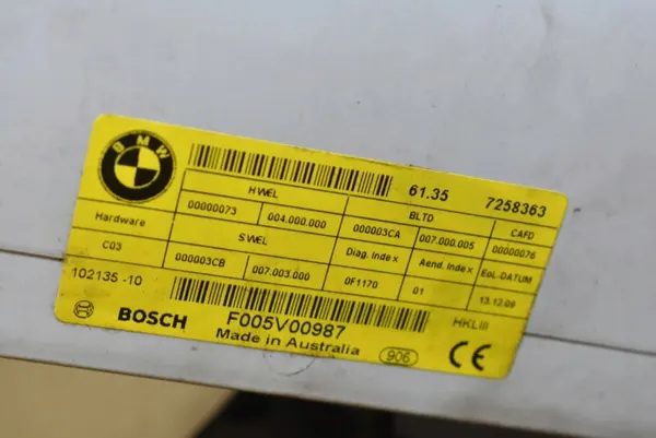 Kit Ouverture Auto Coffre OEM 9194912 BMW 5 GT image 9