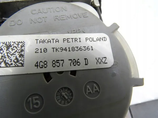 Säkerhetsbälte frampassagerare höger OEM 4G8857706D image 3