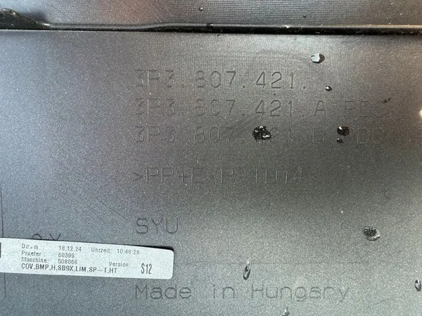 SKODA SUPERB II SEDAN PARAURTI POSTERIORE 3T5807421 image 5