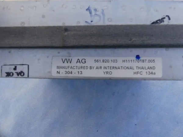 VW New Beetle 2014 1.2 TSI Núcleo de aquecimento 561820103 image 3