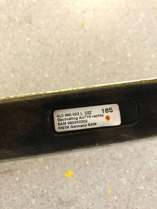Barras de techo Audi Q7 OEM 4L0860022L - Usado image 10