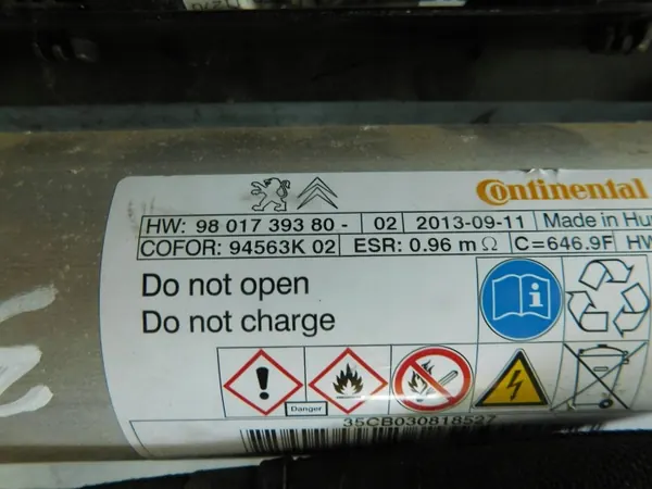 Condensateur Start-Stop OEM 9801739380 pour Peugeot 308 II image 4