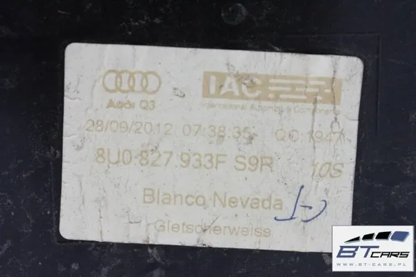 Spoiler de hayon Audi Q3 OEM bt-cars-8897 - Occasion image 6