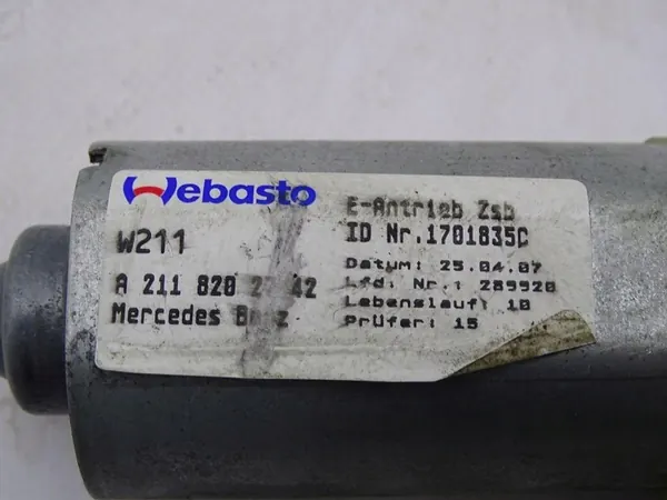 MERCEDES S-KLASA W221 05-13 MOTOR TECHO SOLAR A2118202742 image 4