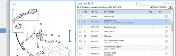 Ausgleichsbehälter VOLVO S60 I 2.5L 2006 OEM 30741973 image 6