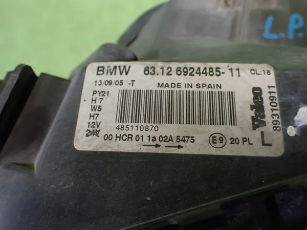 Farol esquerdo BMW E87 2005 63126924485 image 2