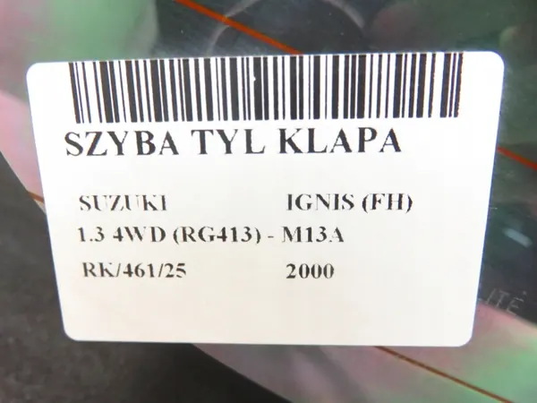 Vidro Traseiro Usado OEM M1047907 para Suzuki Ignis image 9