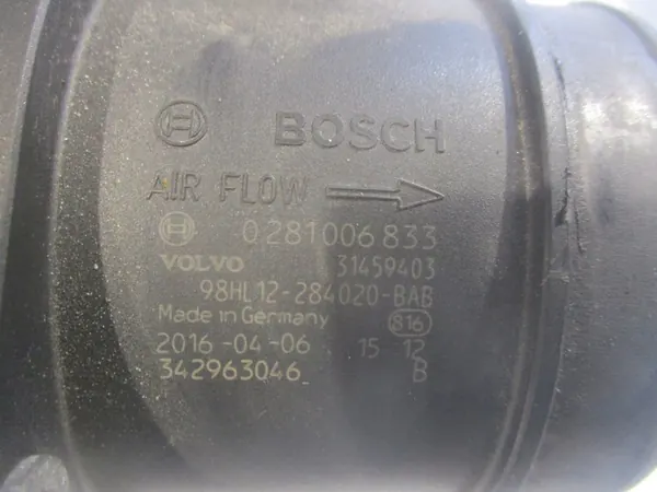 Luftmassenmesser Volvo XC60 2.4 D5 0281006833 image 9