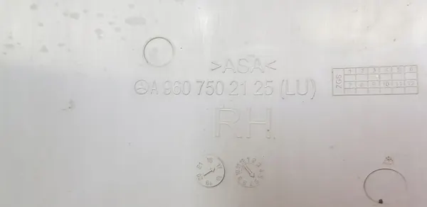 Para-lama direito Mercedes Actros MP4 OEM 9607502125 image 3