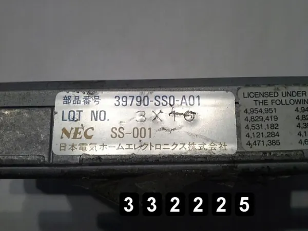 ECU Honda Prelude OEM AM-332225 - Modelo 1998 image 3