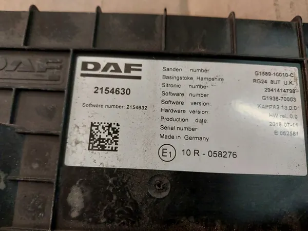 UNIT 2154630 DAF XF Module de Contrôle de Chauffage image 2