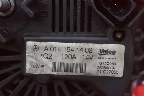 Vaihtovirtageneraattori Mercedes C-luokka W204 1.8 CGI 07-12 A0141541402 image 7