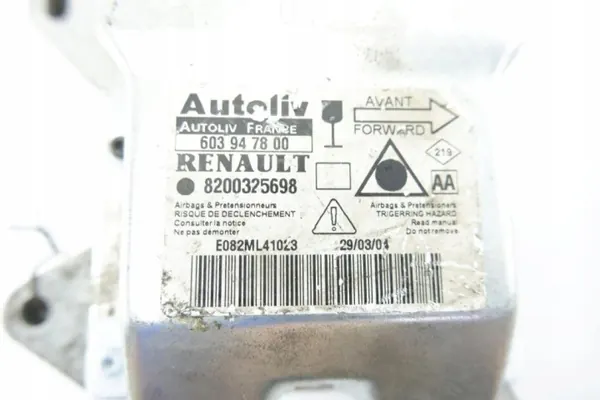 Turvatyynyanturi Renault Laguna II OEM 8200325698 image 7