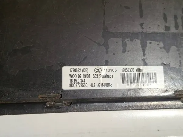 Motor de teto solar Audi A3 8P OEM 8P0877041B Preto image 6