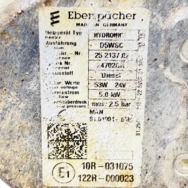 MAN Water Heater 81619016168 image 2