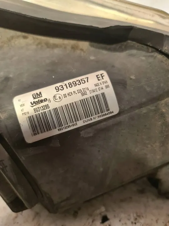 Faros Izquierdo Opel Corsa D 2007-2014 OE 93189357 image 2