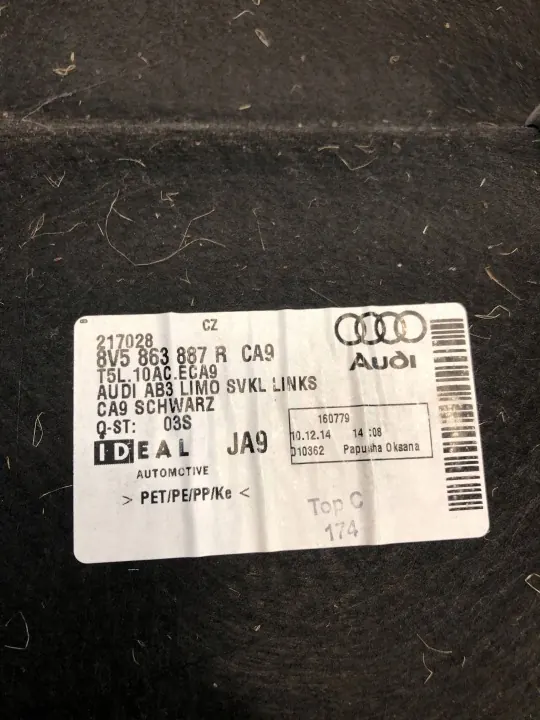OEM 8V5863887R Linker Achterzijde Kofferbak Audi A3 image 5