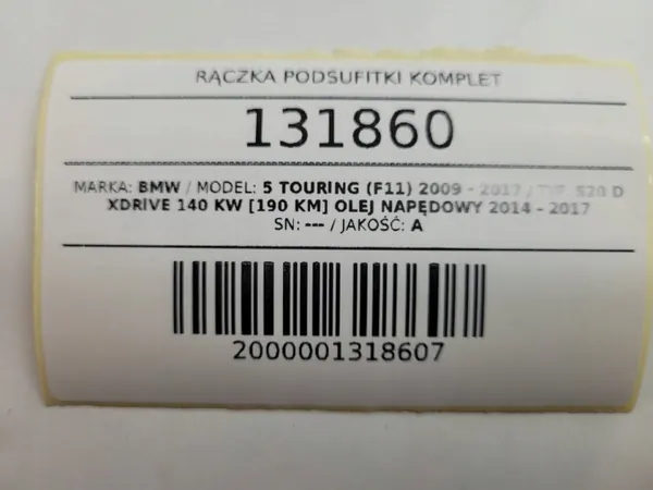 Griffset OEM AUST131860 für BMW 5 F10/F11 image 9
