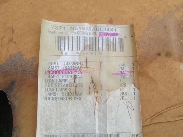 OEM 7S71-N51918-ABL Katto Mondeo MK4 Farmarille image 4