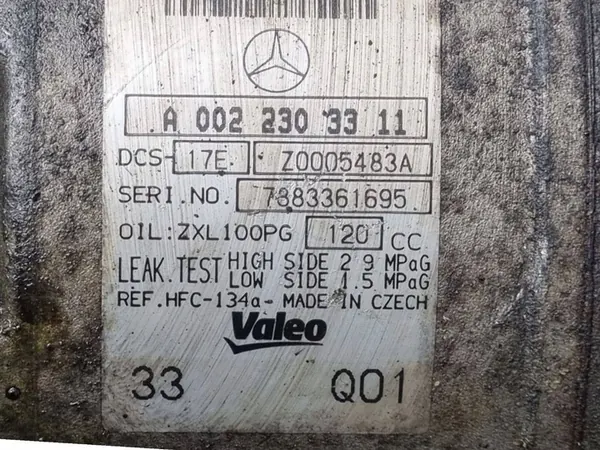 Compresor de aire acondicionado Mercedes-Benz C W204 2007 A0022303311 image 8
