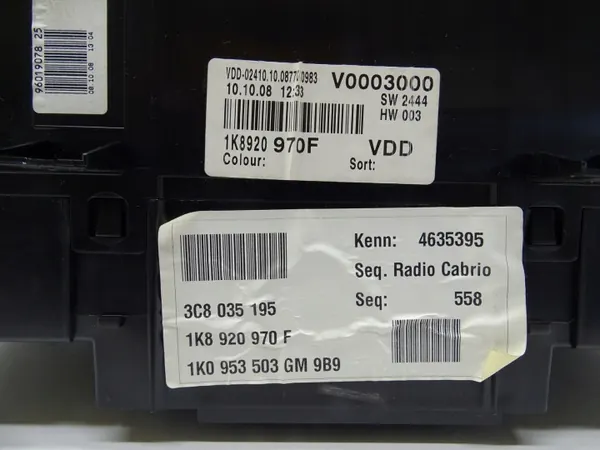OEM 1K8920970F Quadro de Instrumentos VW Scirocco image 6