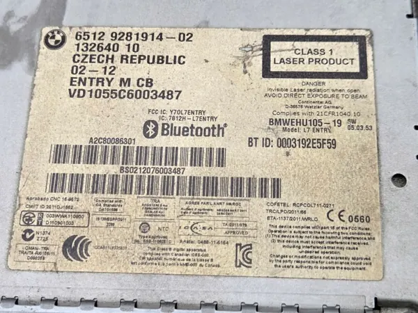 BMW OEM 13223226-02 Radio-Navigointimoduuli image 3