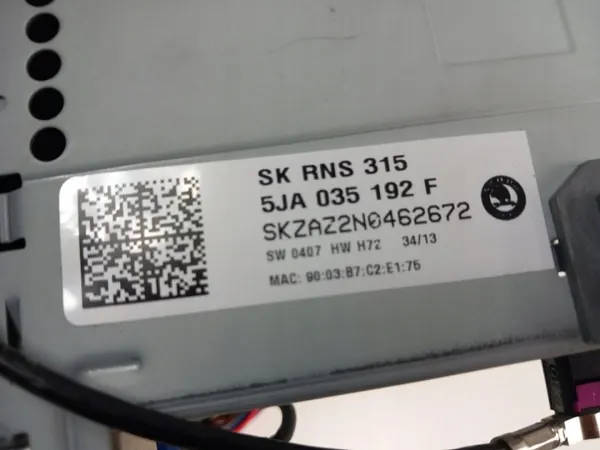 Skoda OEM 5JA035192F Radio Navigation CD för Rapid NH image 7