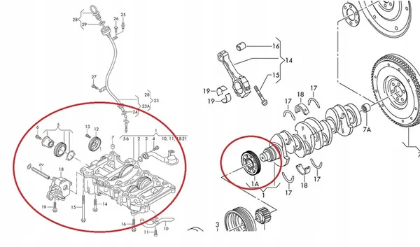 Oljepumps reparationssats 2.0TDI Audi A4 A6 image 5