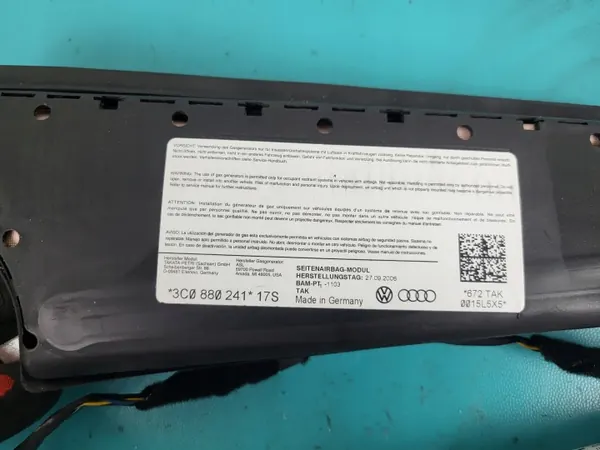Airbag rideau gauche VW Passat B6 OEM PRKA114221657115 image 4