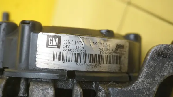 OPEL MOKKA 1.4 TURBO Vaihtovirtageneraattori 13577154 image 6