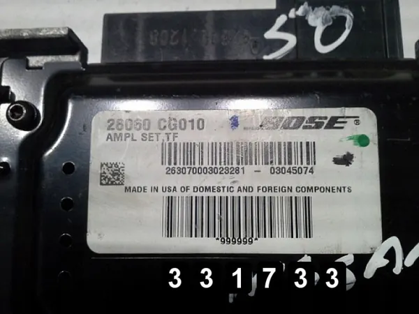 Infiniti FX35 audioversterker OEM AM-331733 image 3