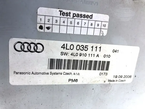 CD-Wechsler AUDI Q7 4L 06-16 4L0035111 OEM image 4