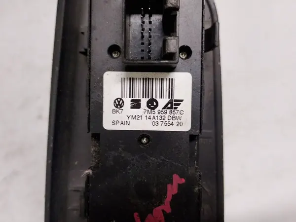 Volkswagen Raam Bedieningspaneel 7M5959857C image 6