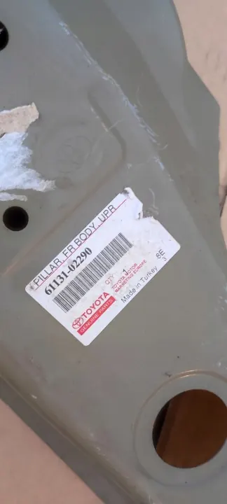 Höger A-stolpe OEM 61131-02290 för Toyota Corolla image 6