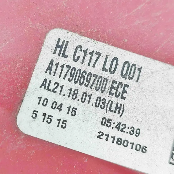 Luz trasera izquierda Mercedes-Benz CLA Coupe A1179069700 image 6