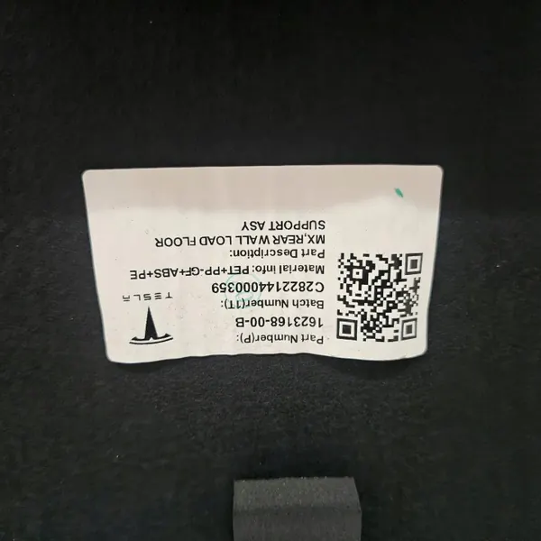 Protection de plancot de coffre Tesla Model X Plaid 2022 OEM 162316800B image 10